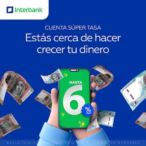 Beneficios de la cuenta super tasa Interbank