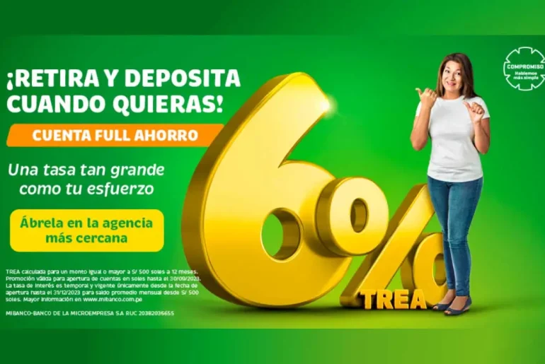 Cuenta de ahorros full Mibanco