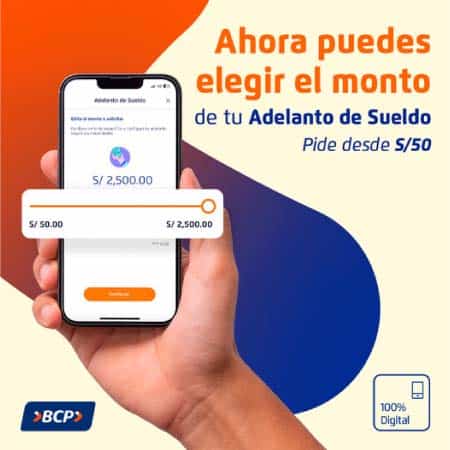 Beneficios del Adelanto de sueldo Bcp