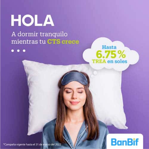Beneficios de la cuenta CTS Banbif