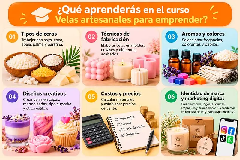 velas artesanales para emprender